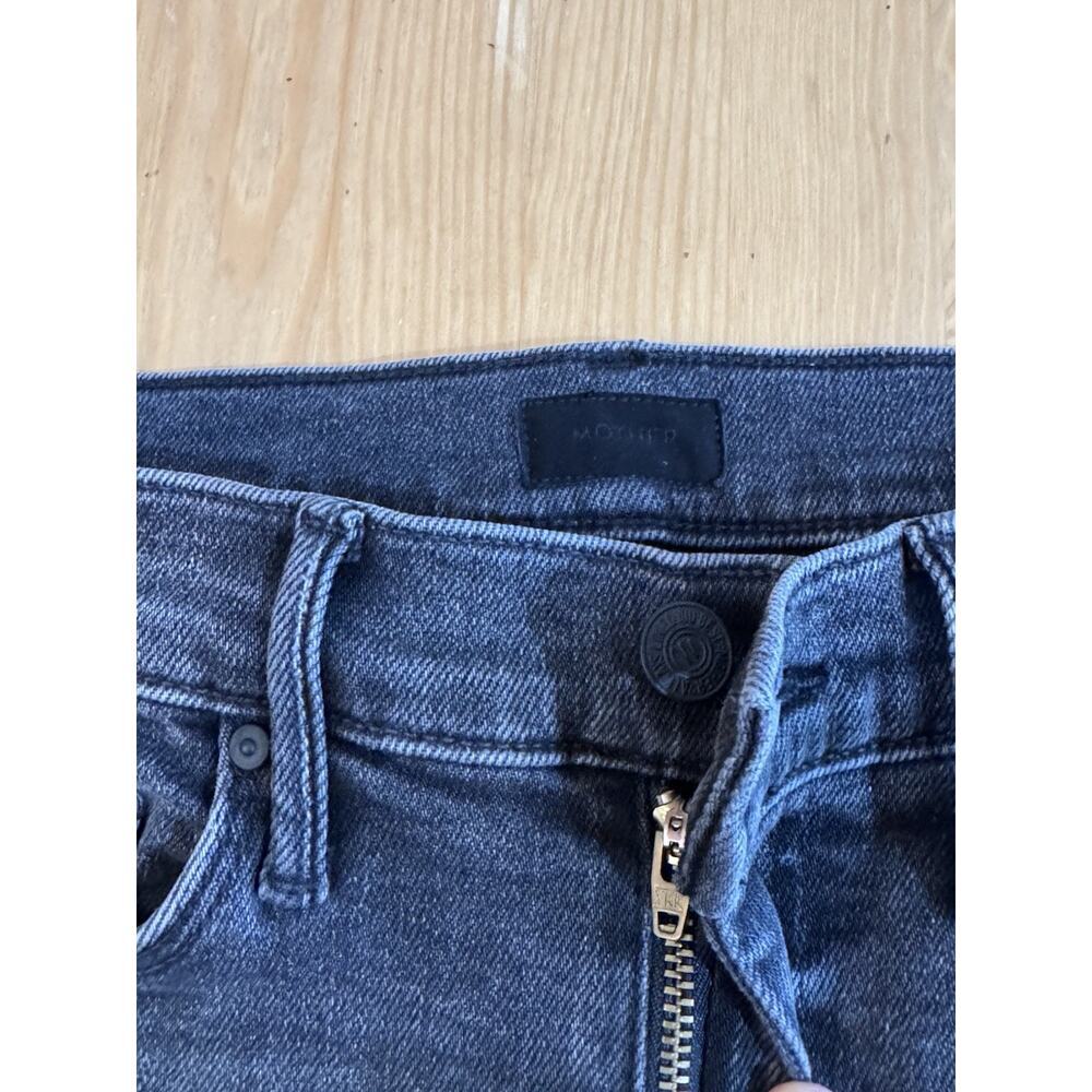 Mother The Weekender Flare Jeans Black Dark Gray Size 25 - Picture 9 of 16